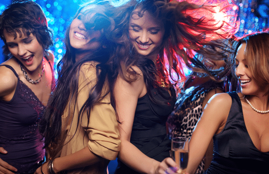 Girls dancing at Muscovites Night Club